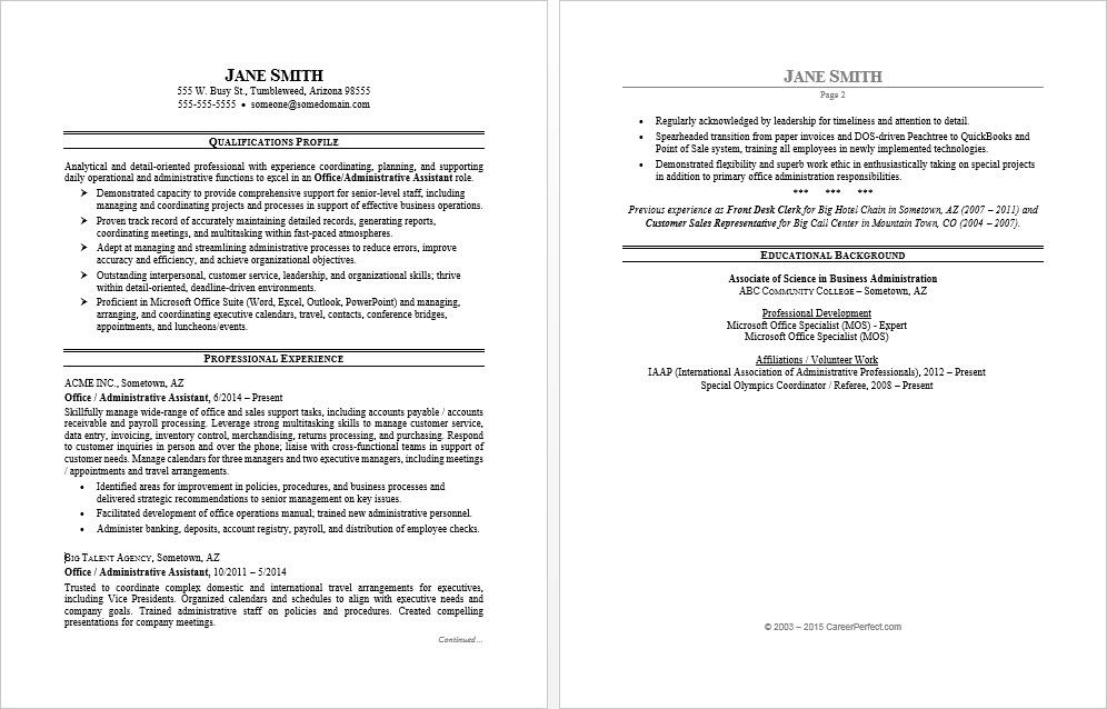 Detail Office Cv Template Nomer 7