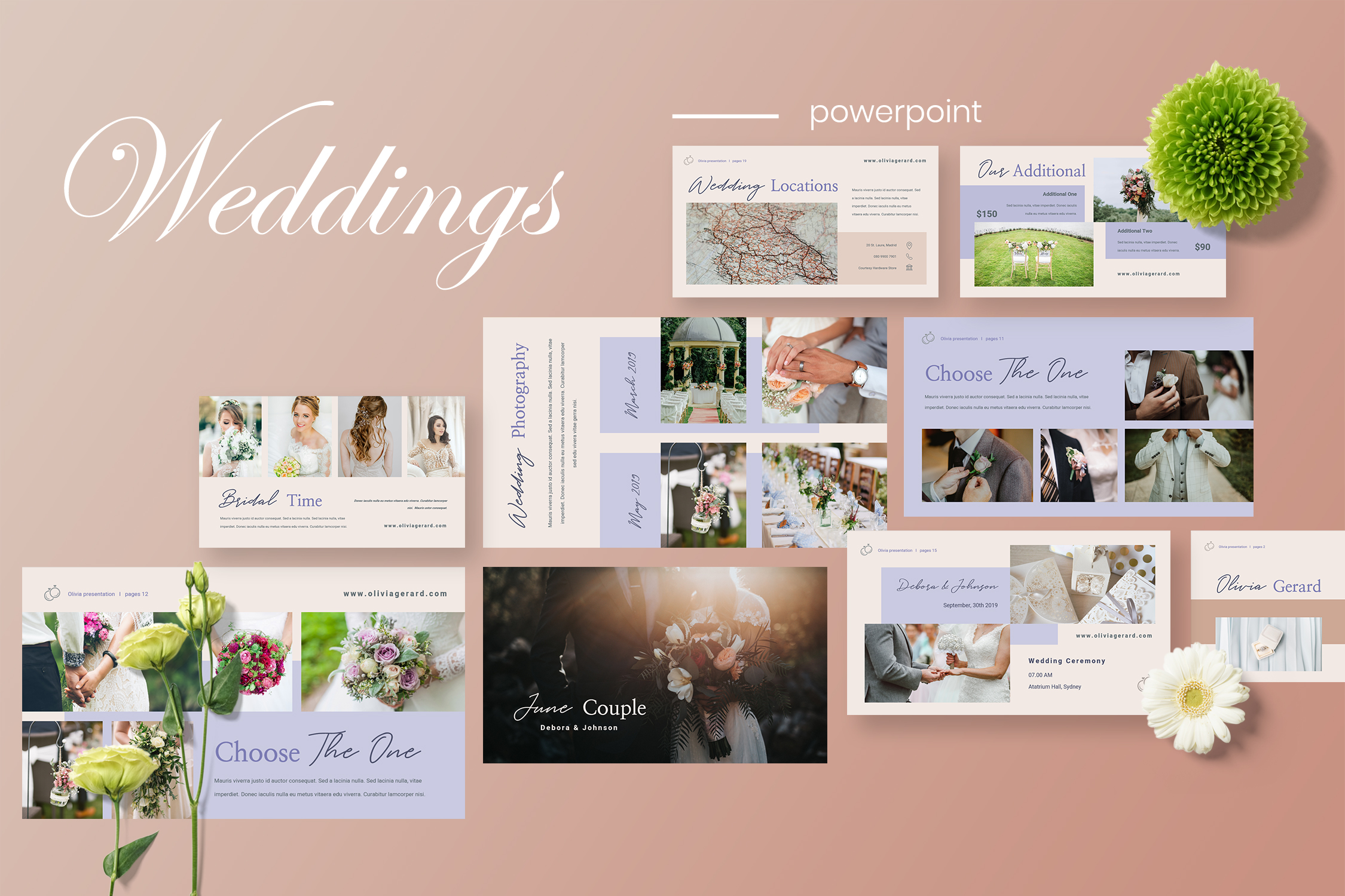 Detail Olivia Powerpoint Template Nomer 13