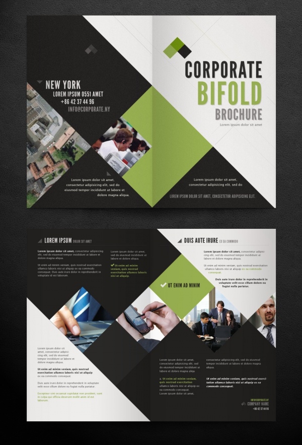 Detail One Fold Brochure Template Nomer 19