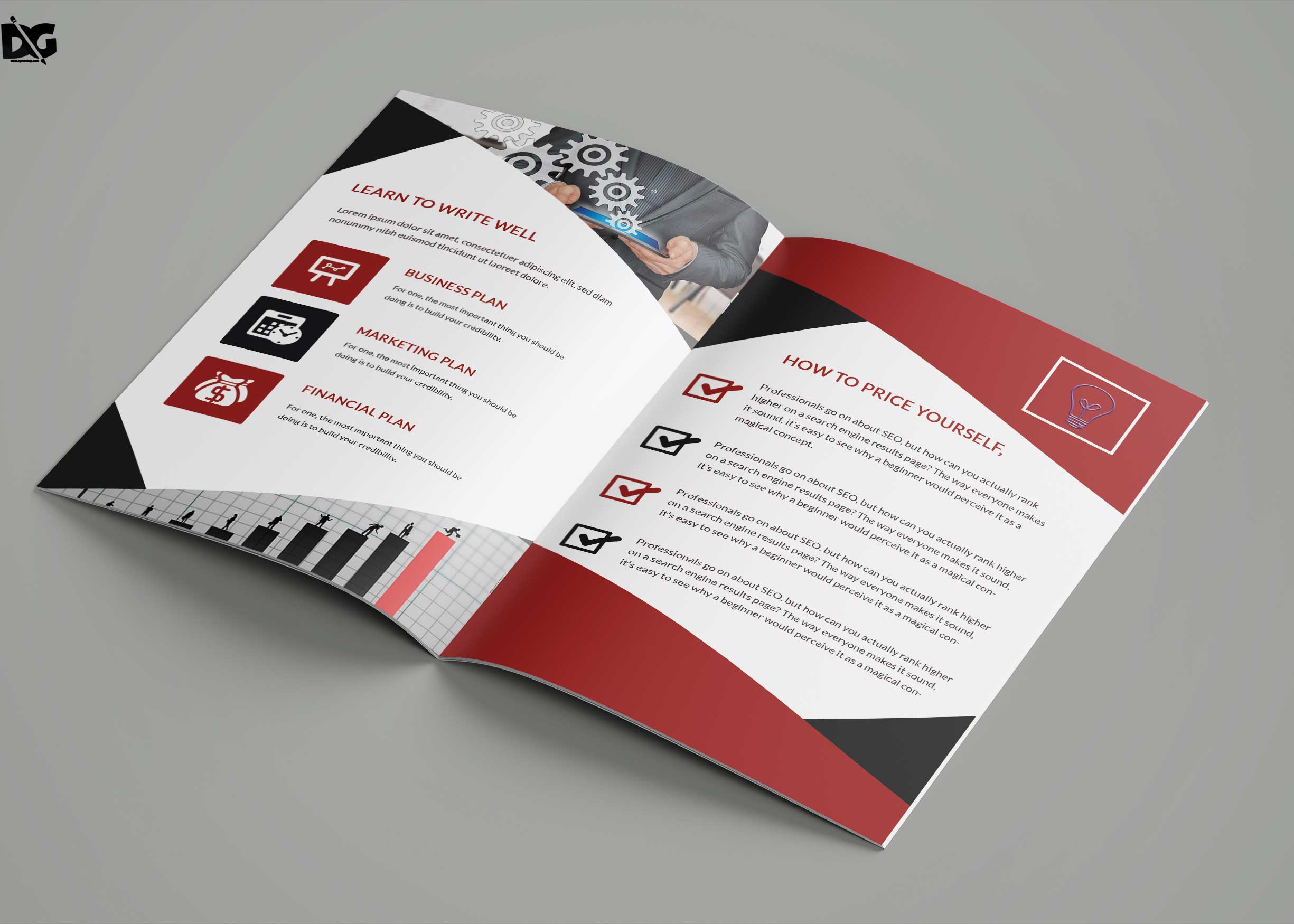 Detail One Fold Brochure Template Nomer 24