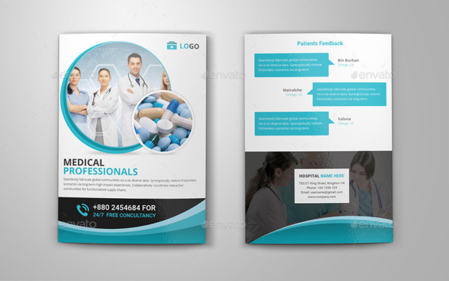 Detail One Fold Brochure Template Nomer 35