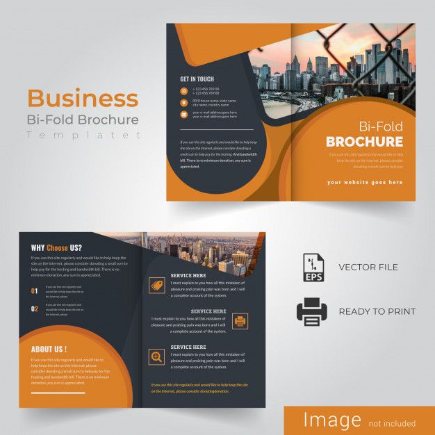 Detail One Fold Brochure Template Nomer 49