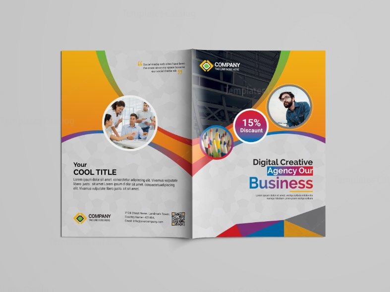 Detail One Fold Brochure Template Nomer 51