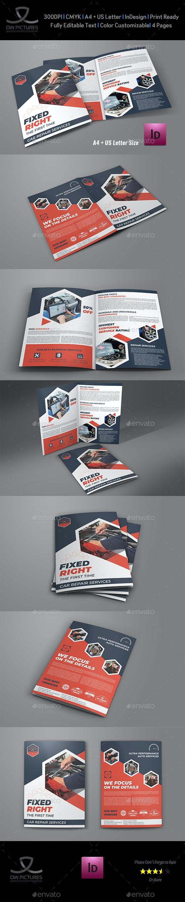 Detail One Fold Brochure Template Nomer 52