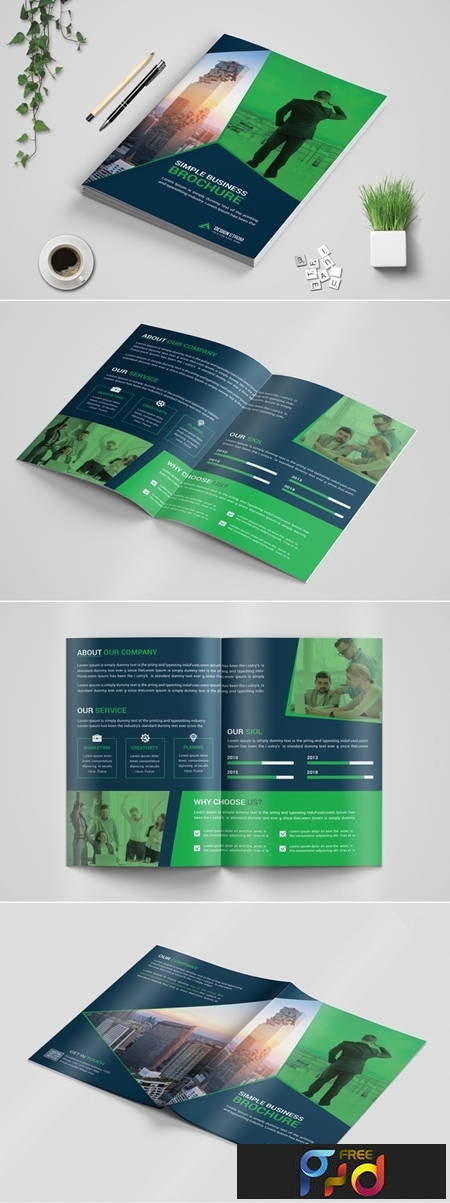 Detail One Fold Brochure Template Nomer 53