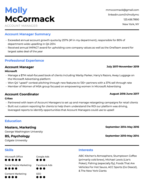 Detail One Page Cv Template Free Download Nomer 45