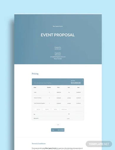 Detail One Page Proposal Template Nomer 11