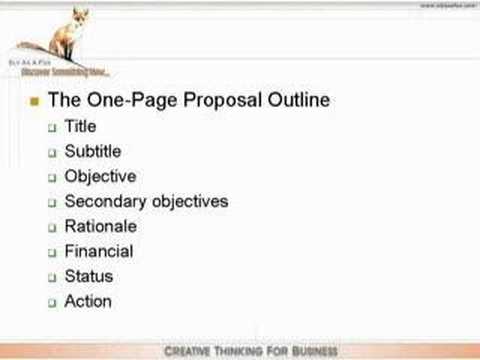 Detail One Page Proposal Template Nomer 14