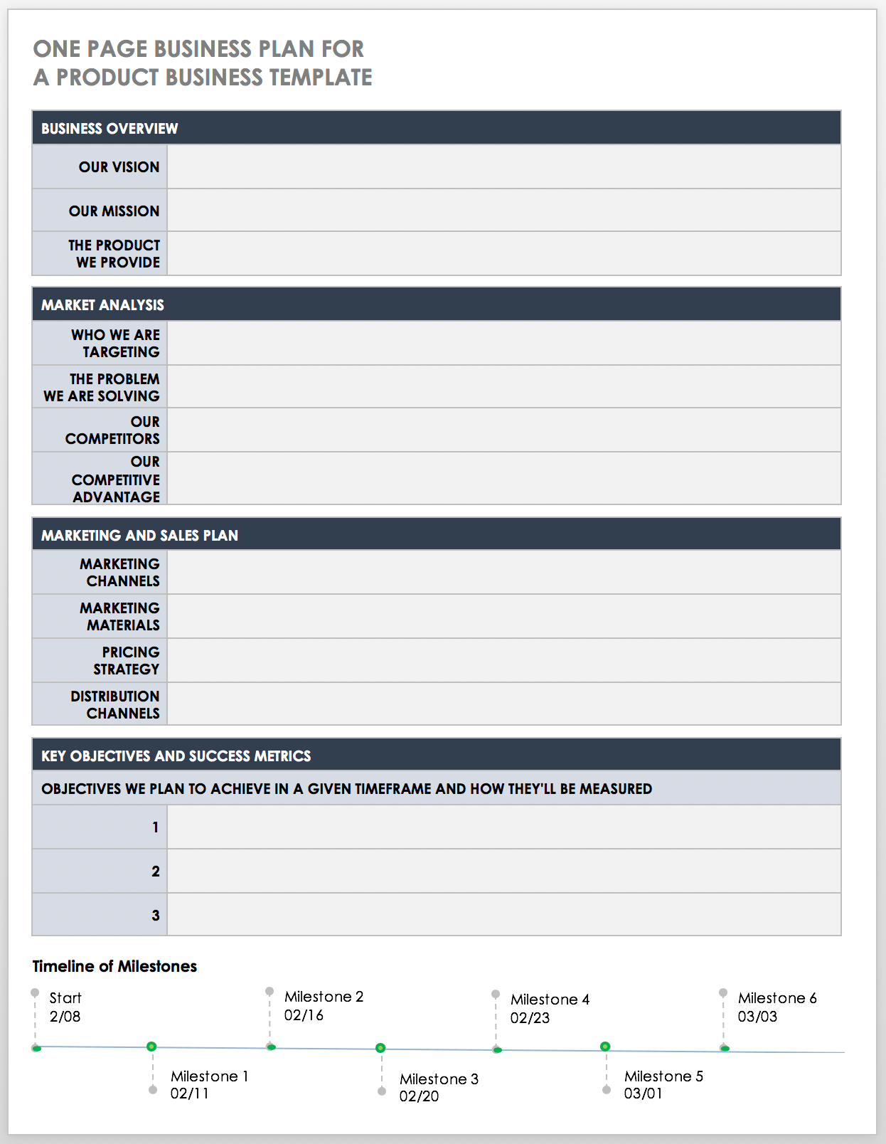 Detail One Page Proposal Template Nomer 15