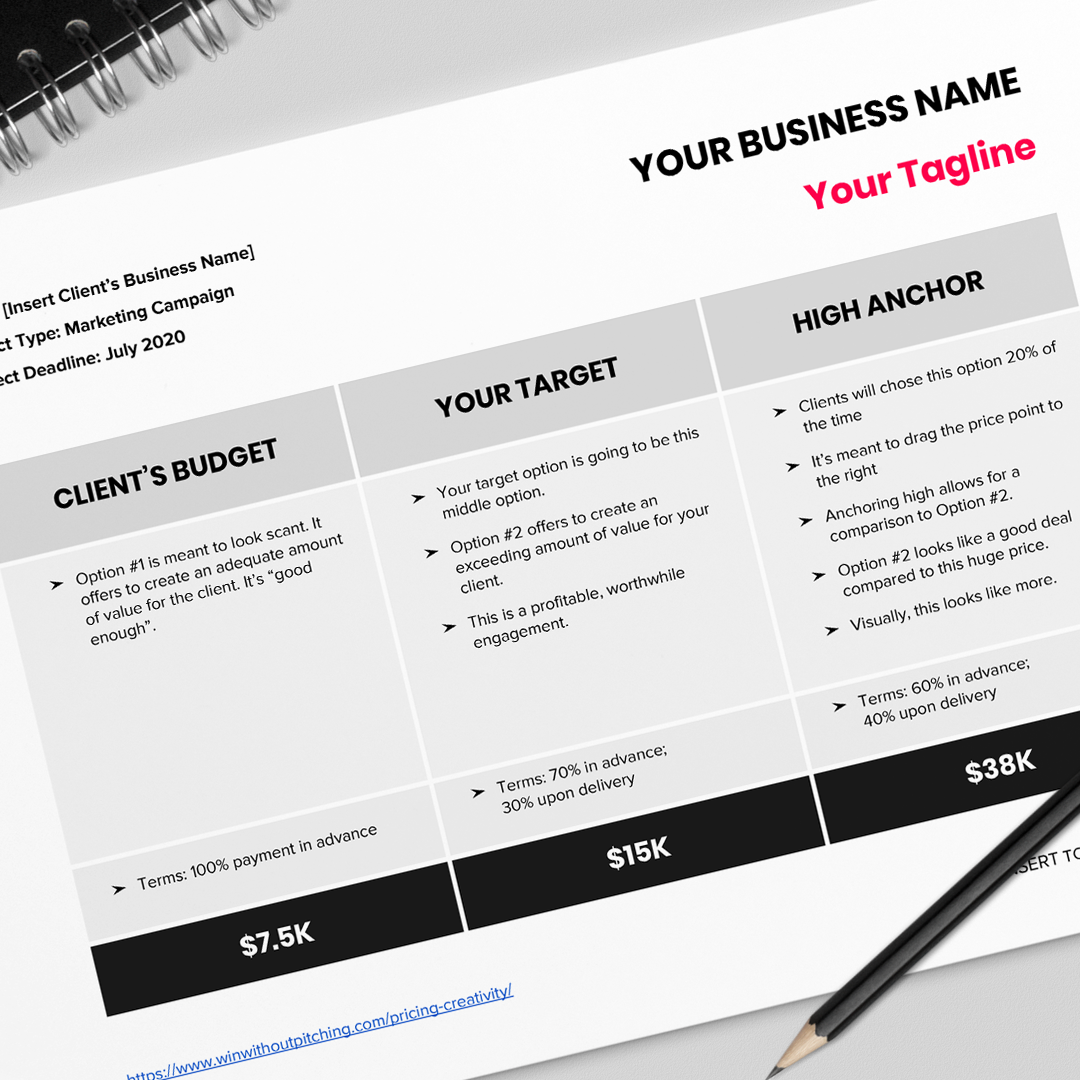 Detail One Page Proposal Template Nomer 23