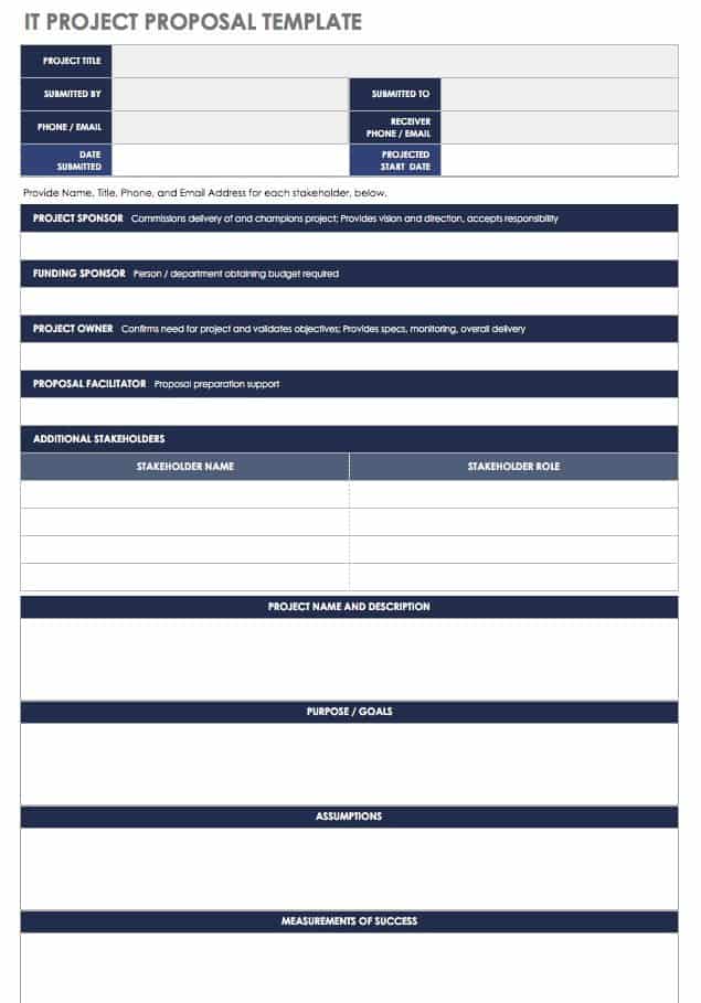 Detail One Page Proposal Template Nomer 24