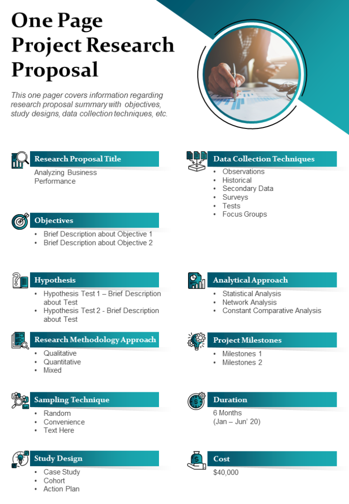 Detail One Page Proposal Template Nomer 26