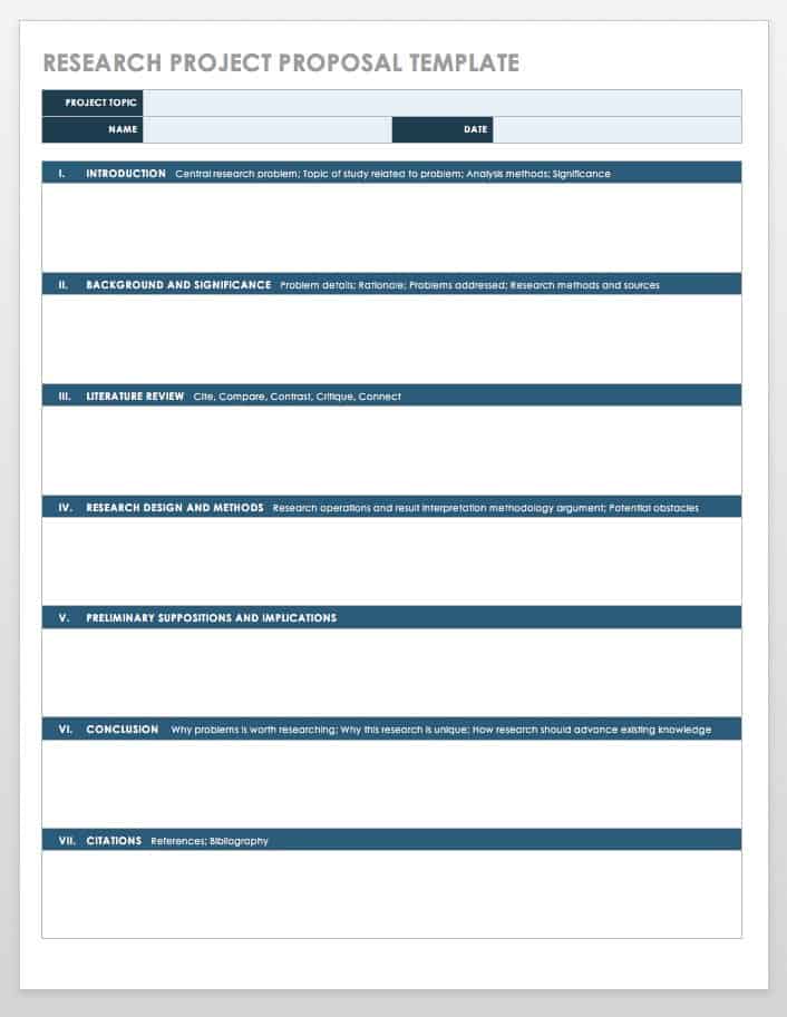 Detail One Page Proposal Template Nomer 40