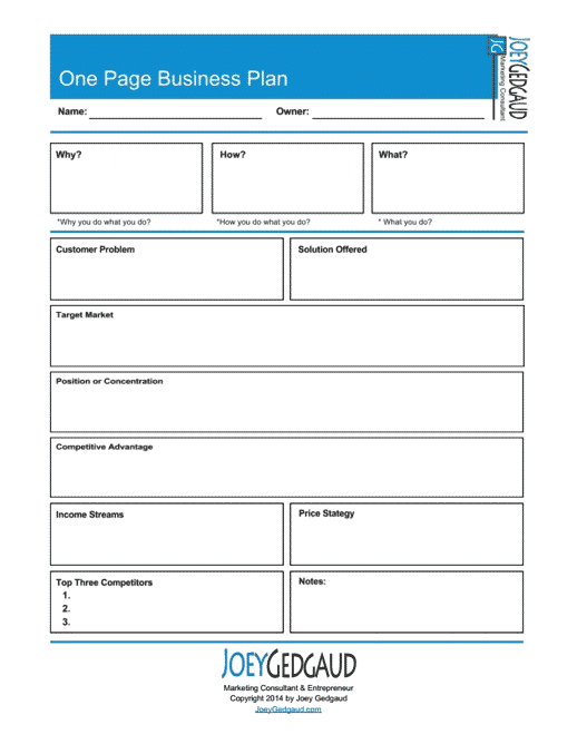 Detail One Page Proposal Template Nomer 46