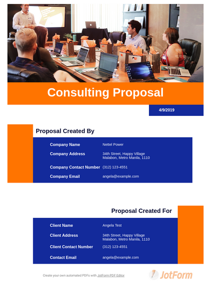Detail One Page Proposal Template Nomer 54