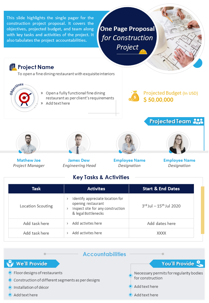 Detail One Page Proposal Template Nomer 10