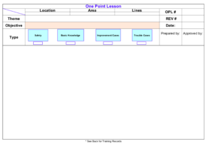 Detail One Point Lesson Excel Template Nomer 5