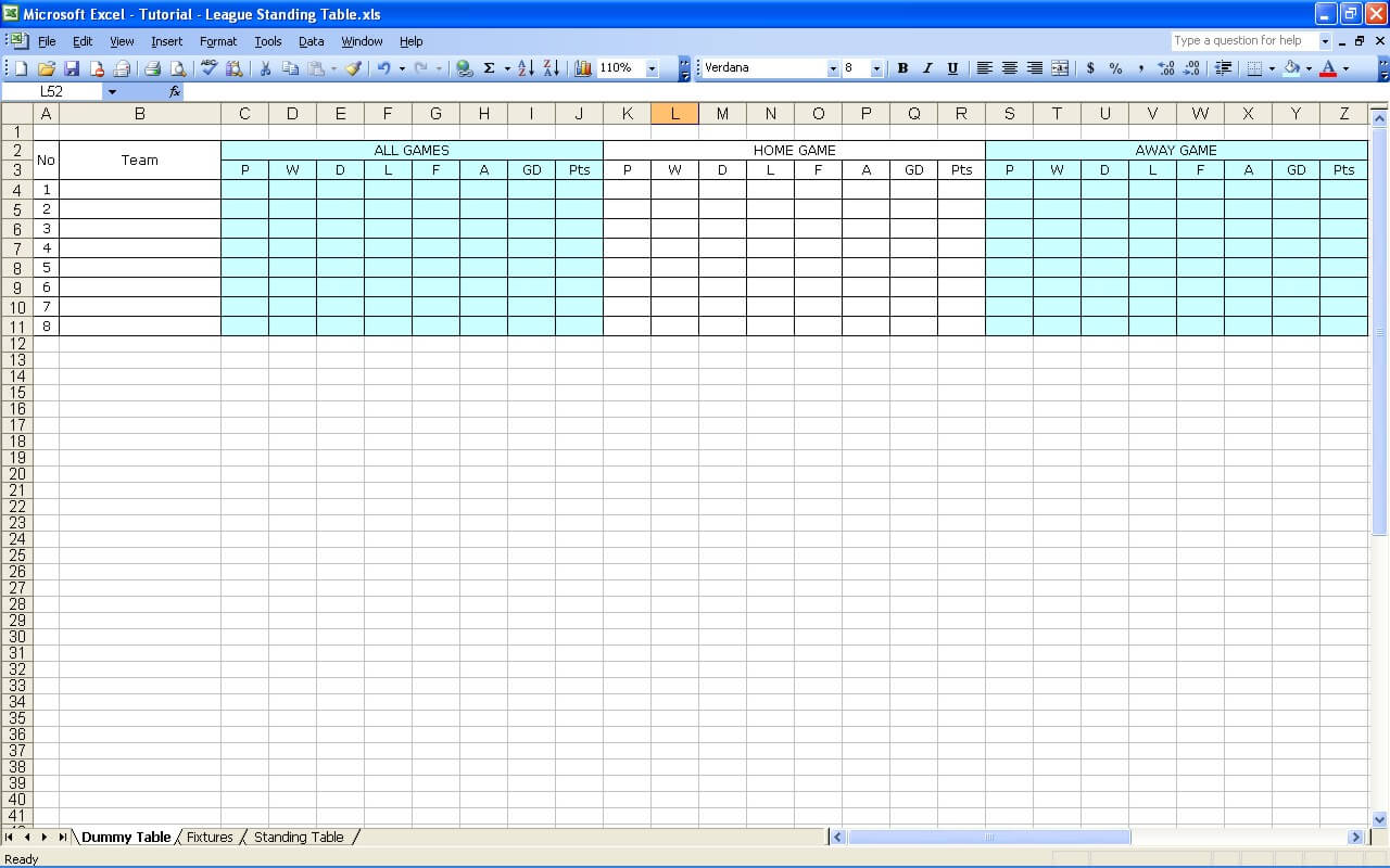 Detail One Point Lesson Excel Template Nomer 52