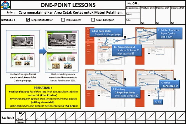 Detail One Point Lesson Excel Template Nomer 9