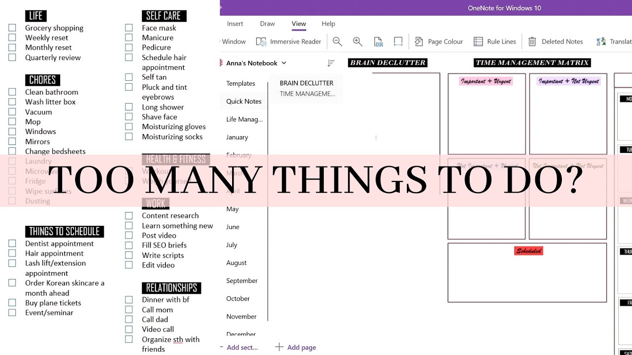 Detail Onenote Task Management Template Nomer 14