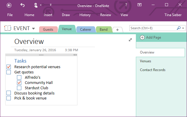 Detail Onenote Task Management Template Nomer 51