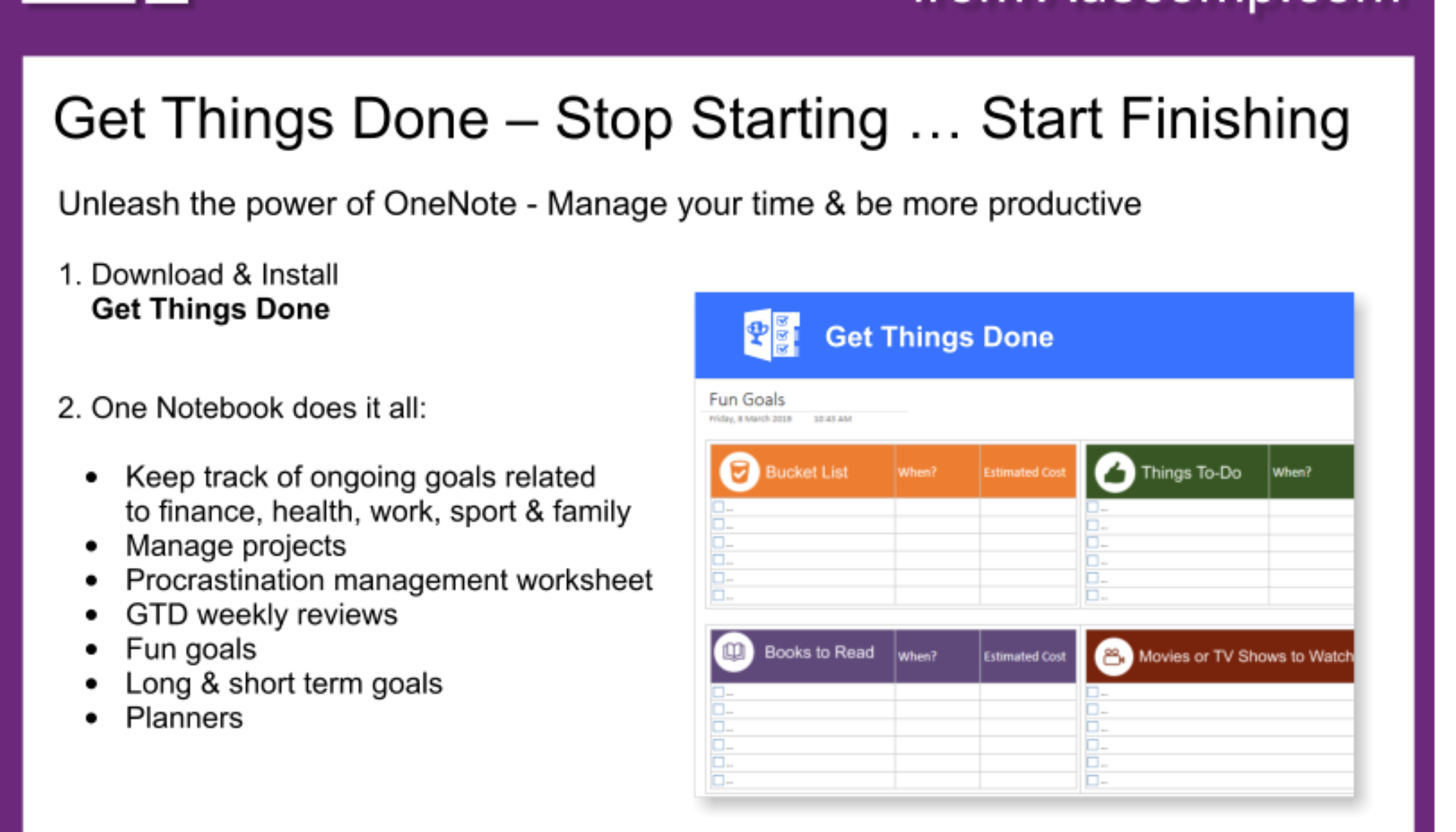 Detail Onenote Task Management Template Nomer 56