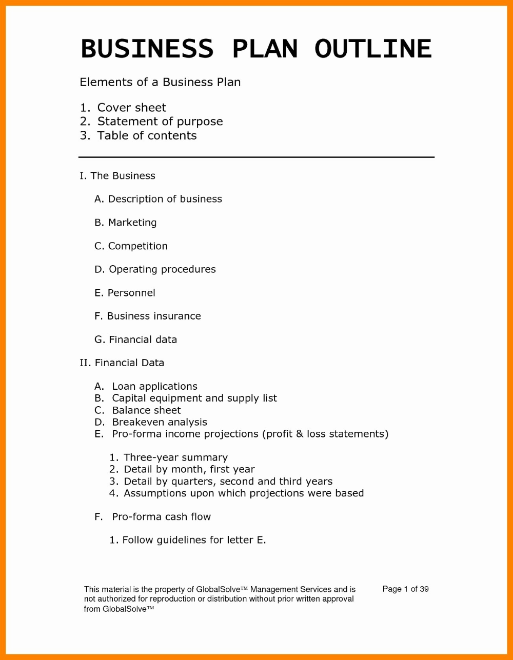 Detail Online Clothing Store Business Plan Template Nomer 2