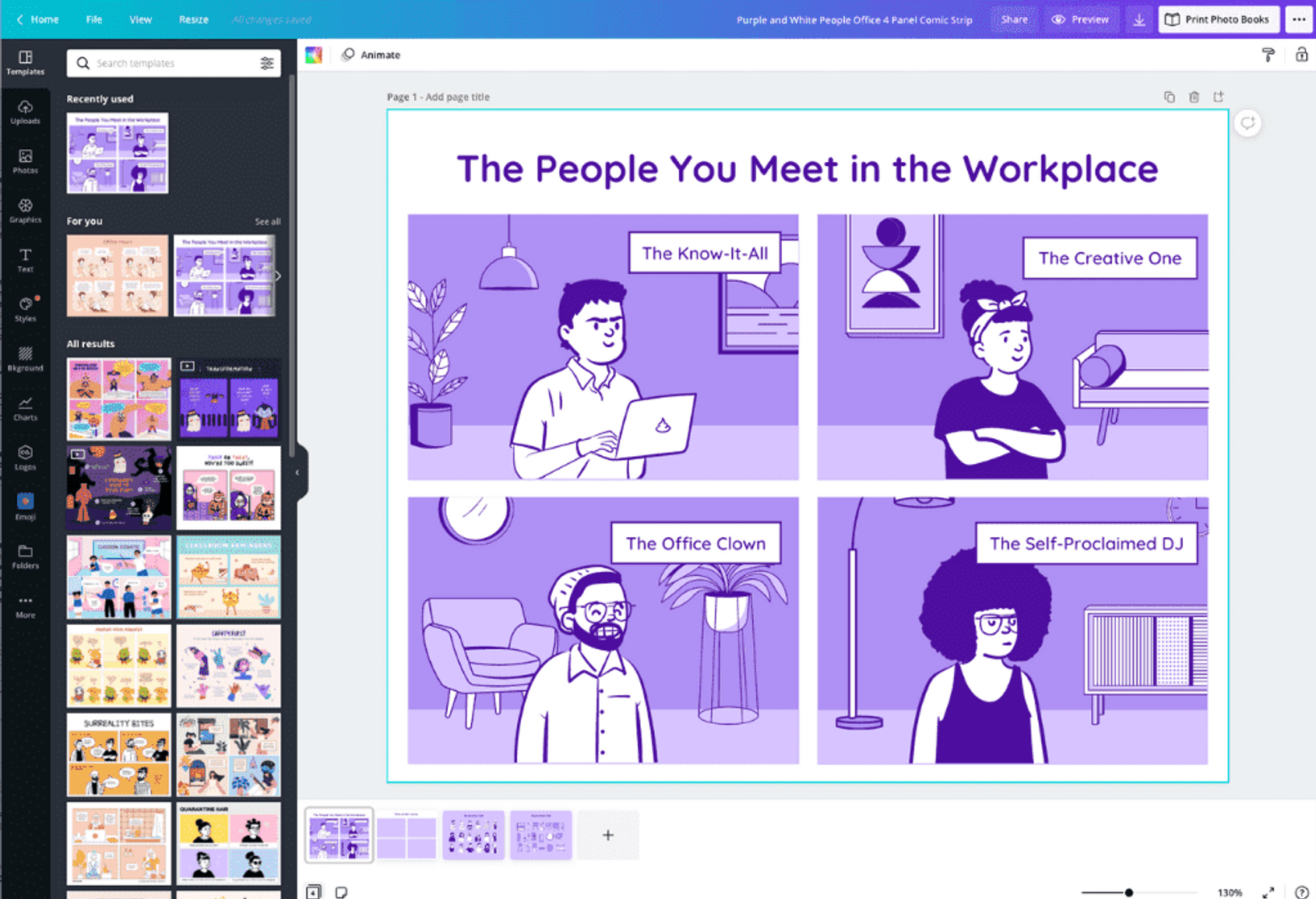 Online Comic Template - KibrisPDR