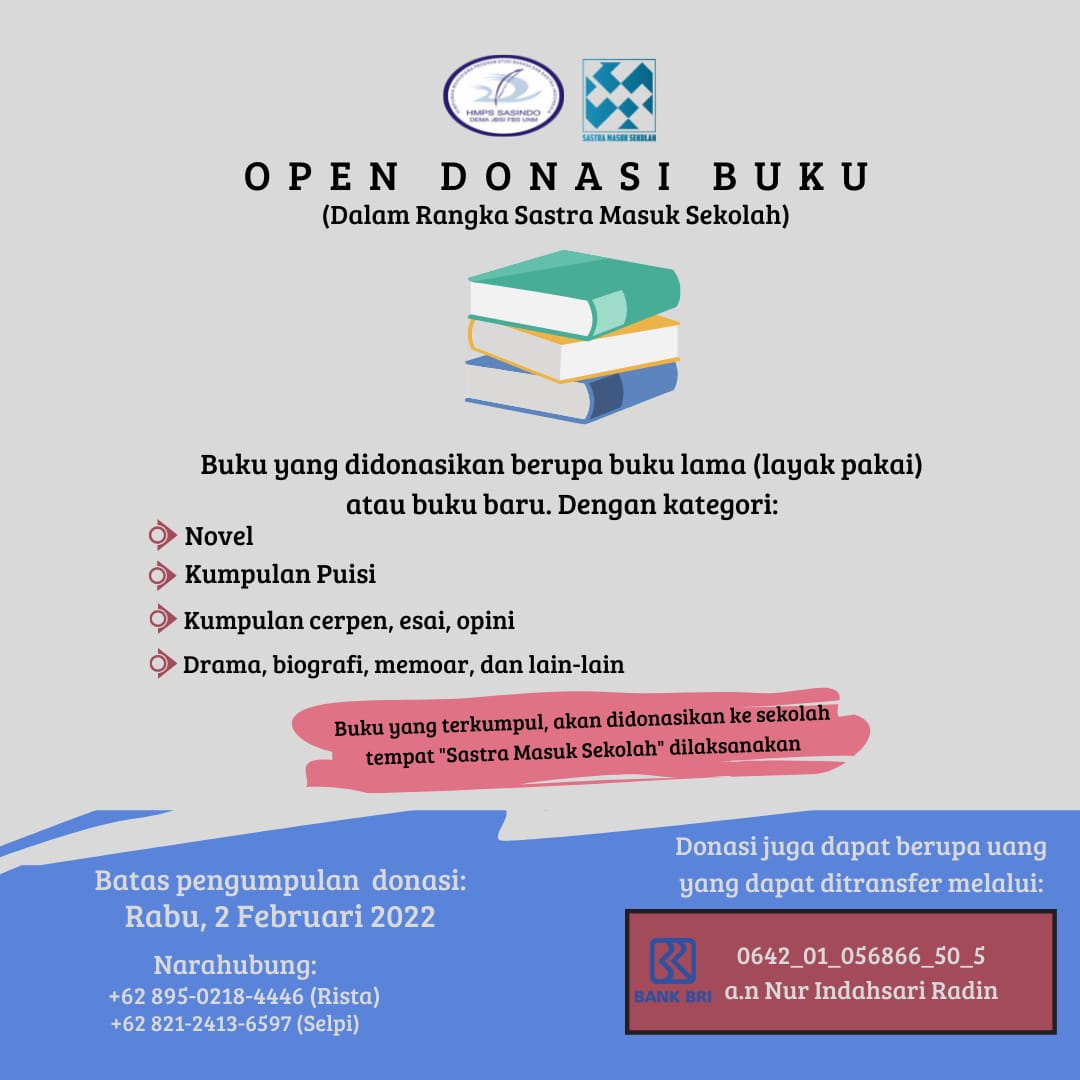 Detail Open Donasi Buku Nomer 9