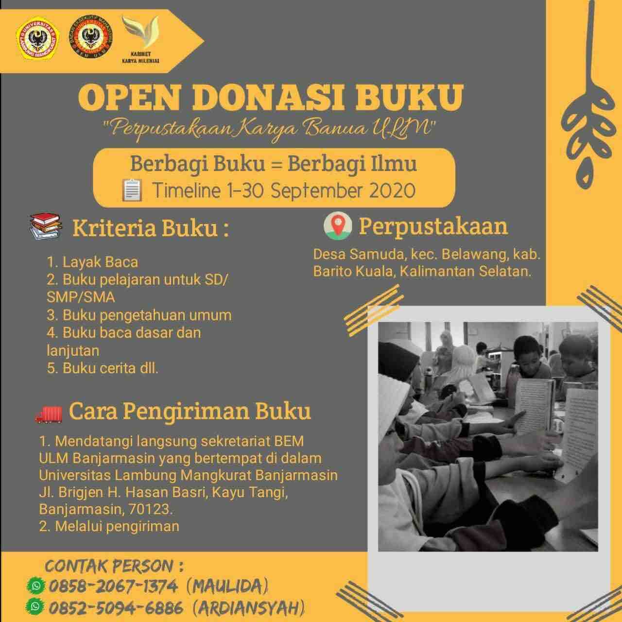 Detail Open Donasi Buku Nomer 18