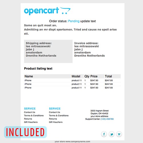 Detail Order Email Template Html Nomer 32