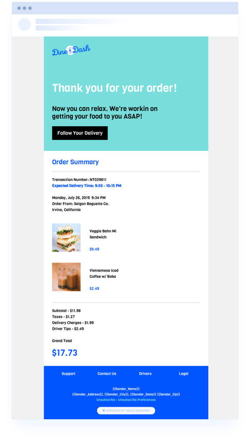 Detail Order Email Template Html Nomer 5