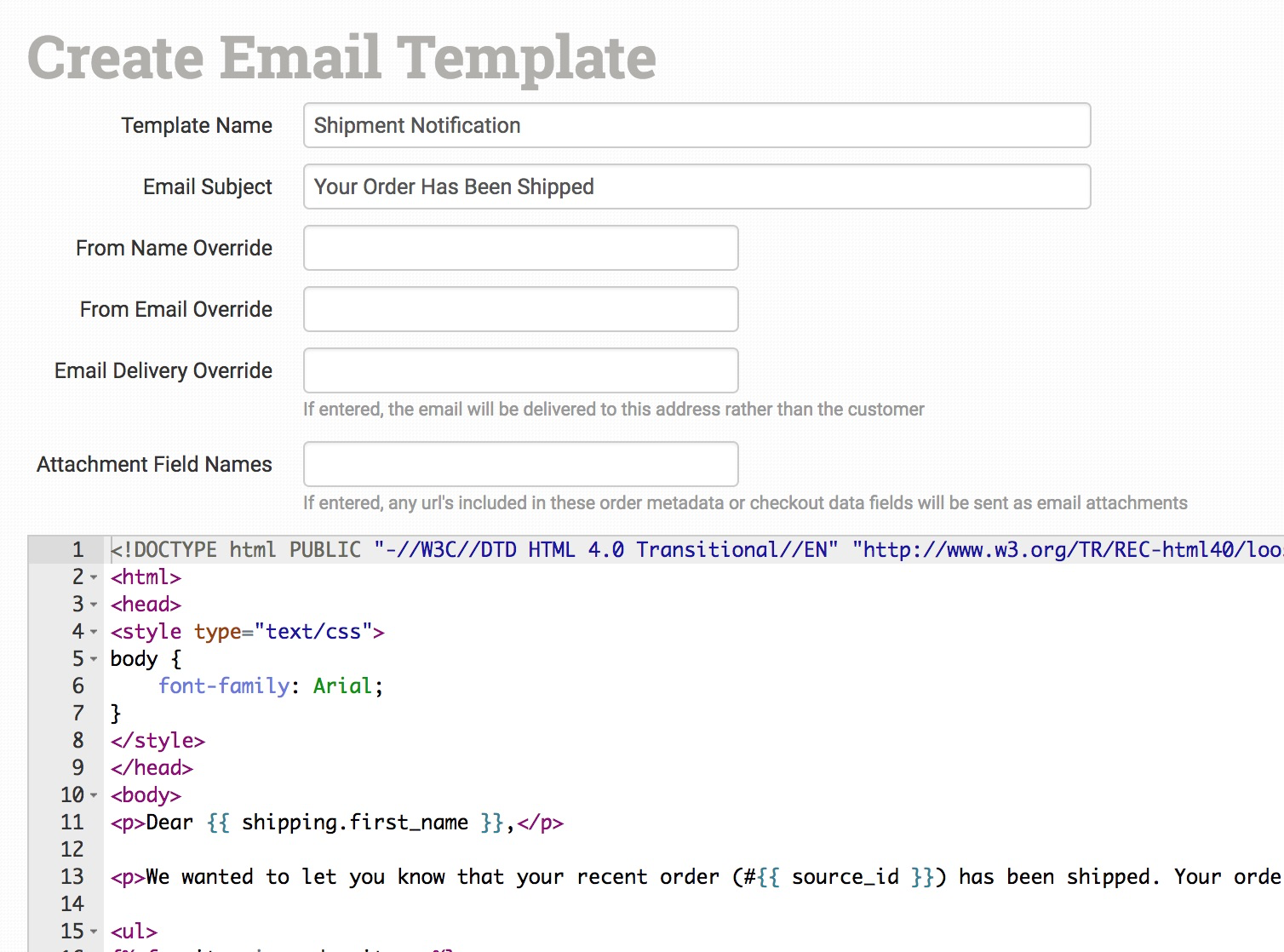 Detail Order Email Template Html Nomer 51