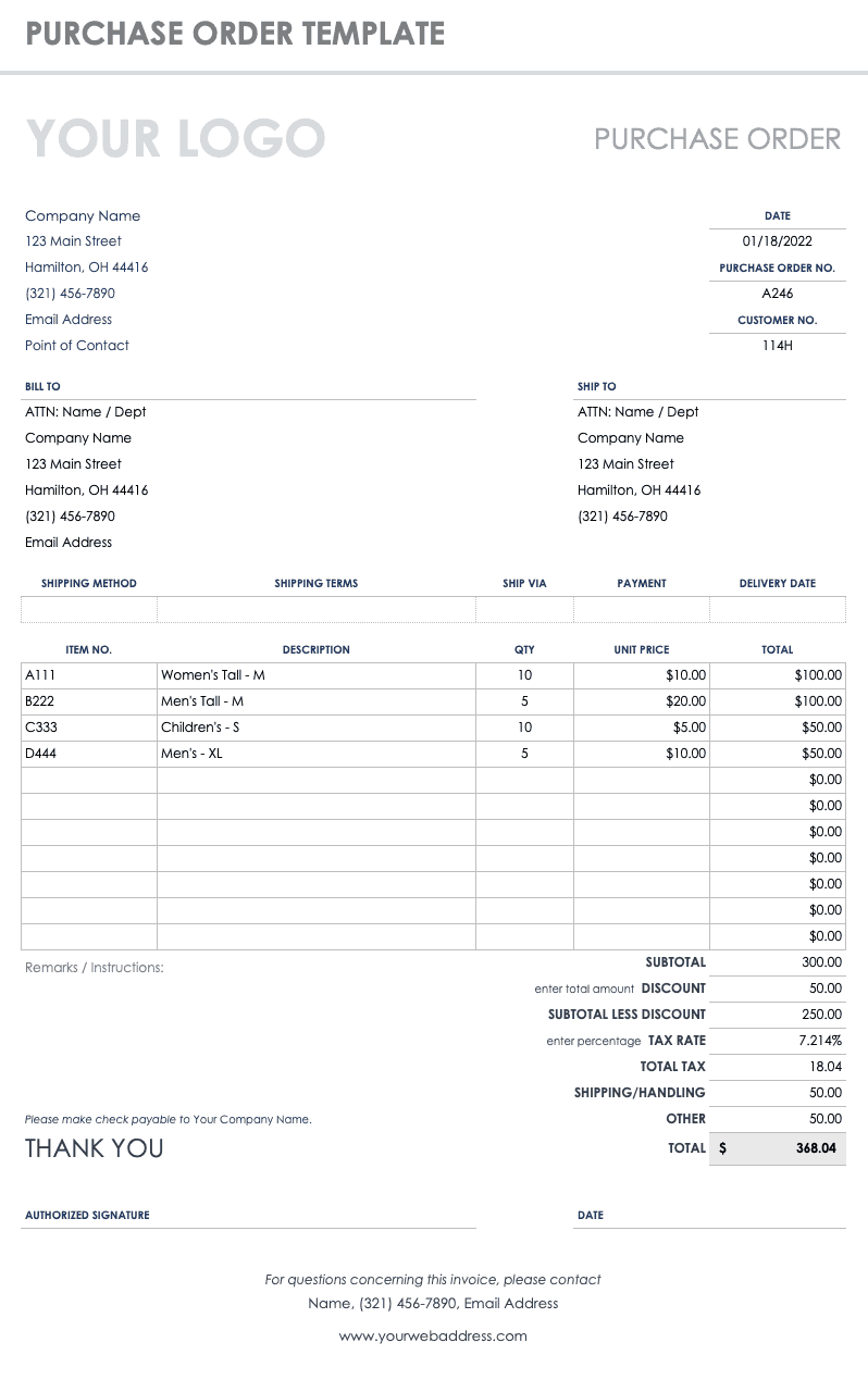 Order Form Template - KibrisPDR