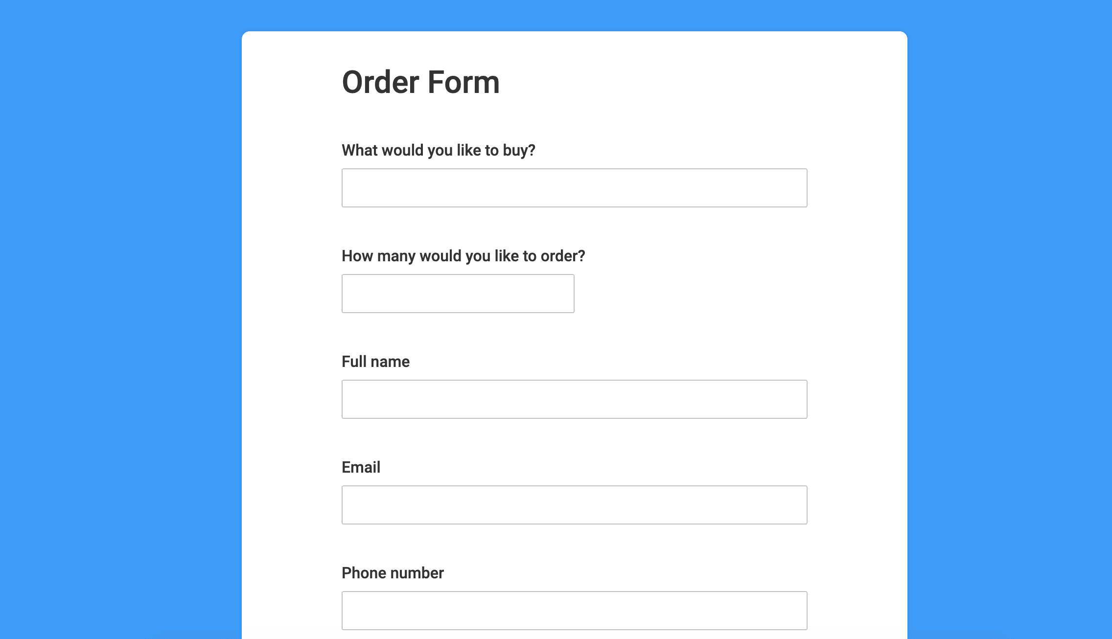 Detail Order Form Template Nomer 16
