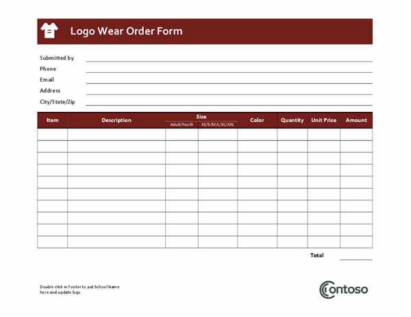 Detail Order Form Template Nomer 3