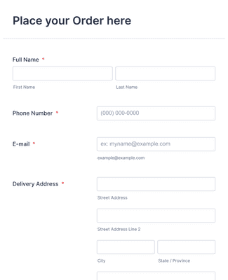 Detail Order Form Template Nomer 23
