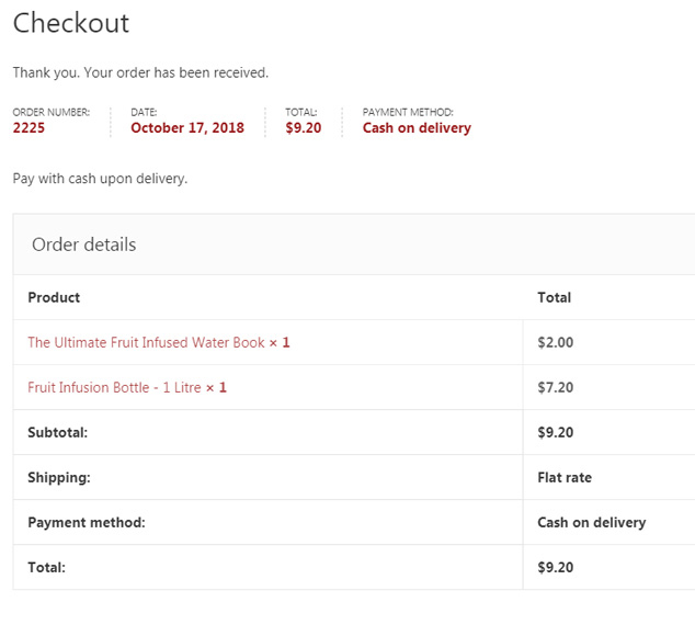 Detail Order Received Template Woocommerce Nomer 17