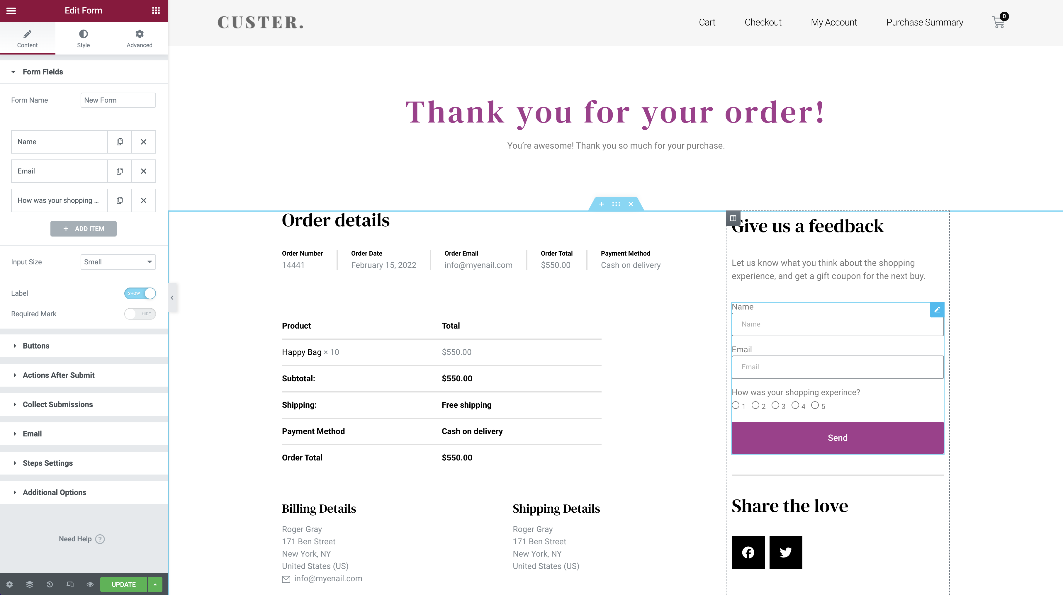 Detail Order Received Template Woocommerce Nomer 30