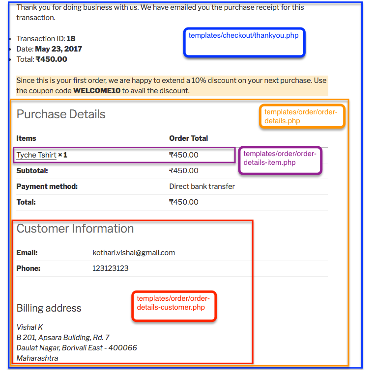 Detail Order Received Template Woocommerce Nomer 10