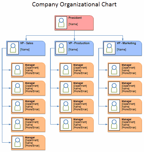 Detail Org Chart Template Nomer 6