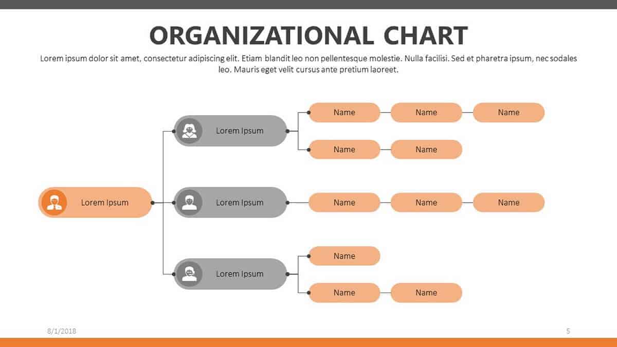 Detail Organizational Chart Template Powerpoint Nomer 19