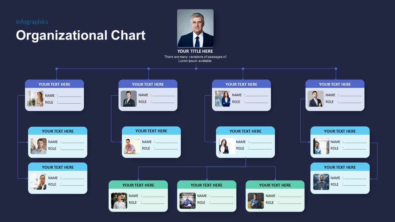 Detail Organizational Chart Template Powerpoint Nomer 23