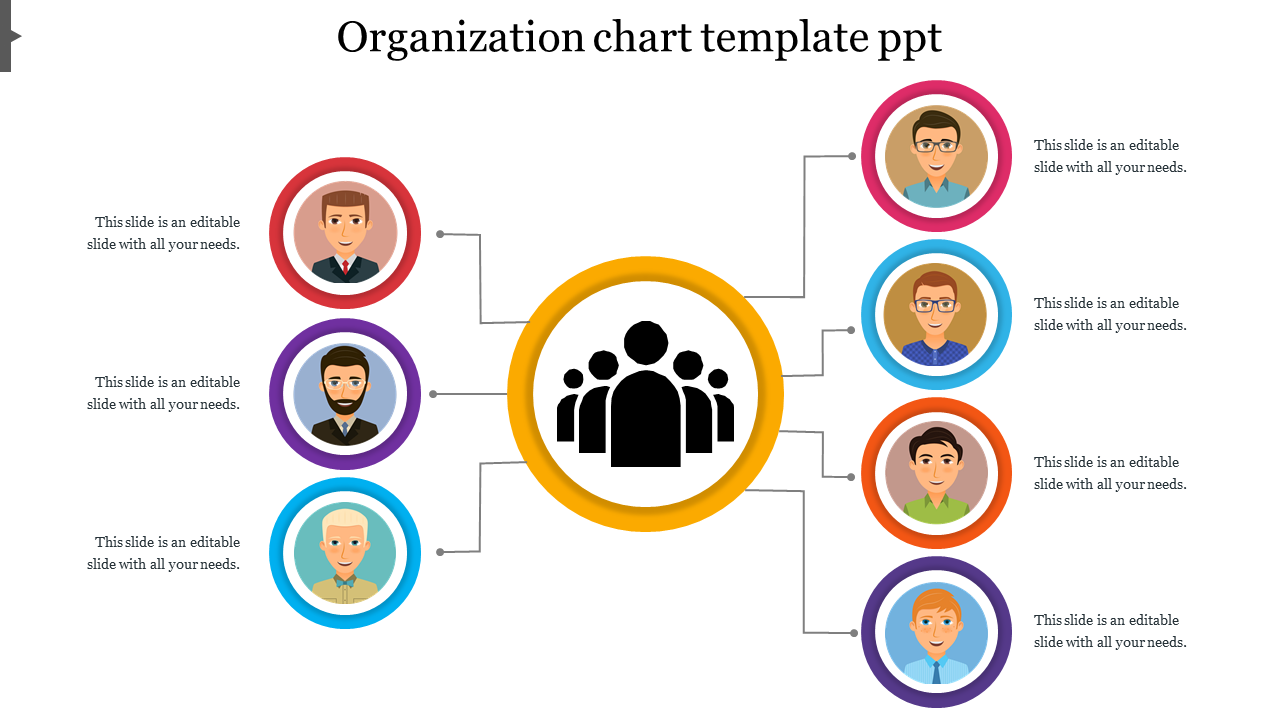 Detail Organizational Chart Template Powerpoint Nomer 38