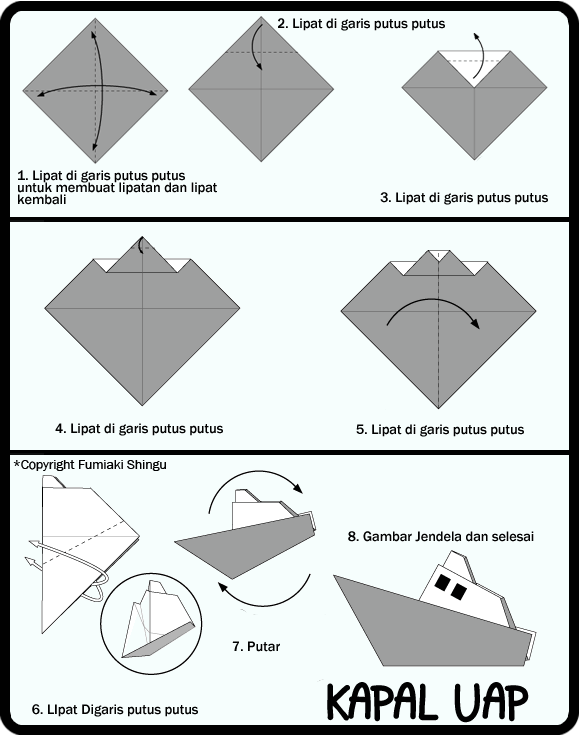 Detail Origami Kapal Kertas Nomer 47