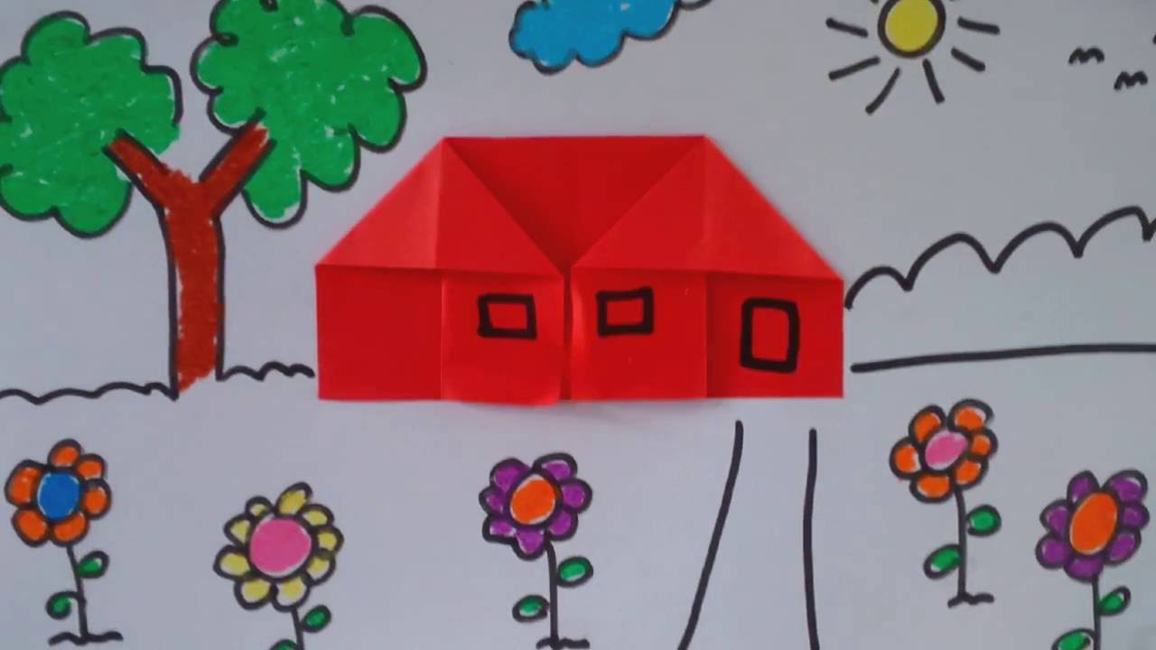 Detail Origami Rumah Untuk Anak Tk Nomer 8