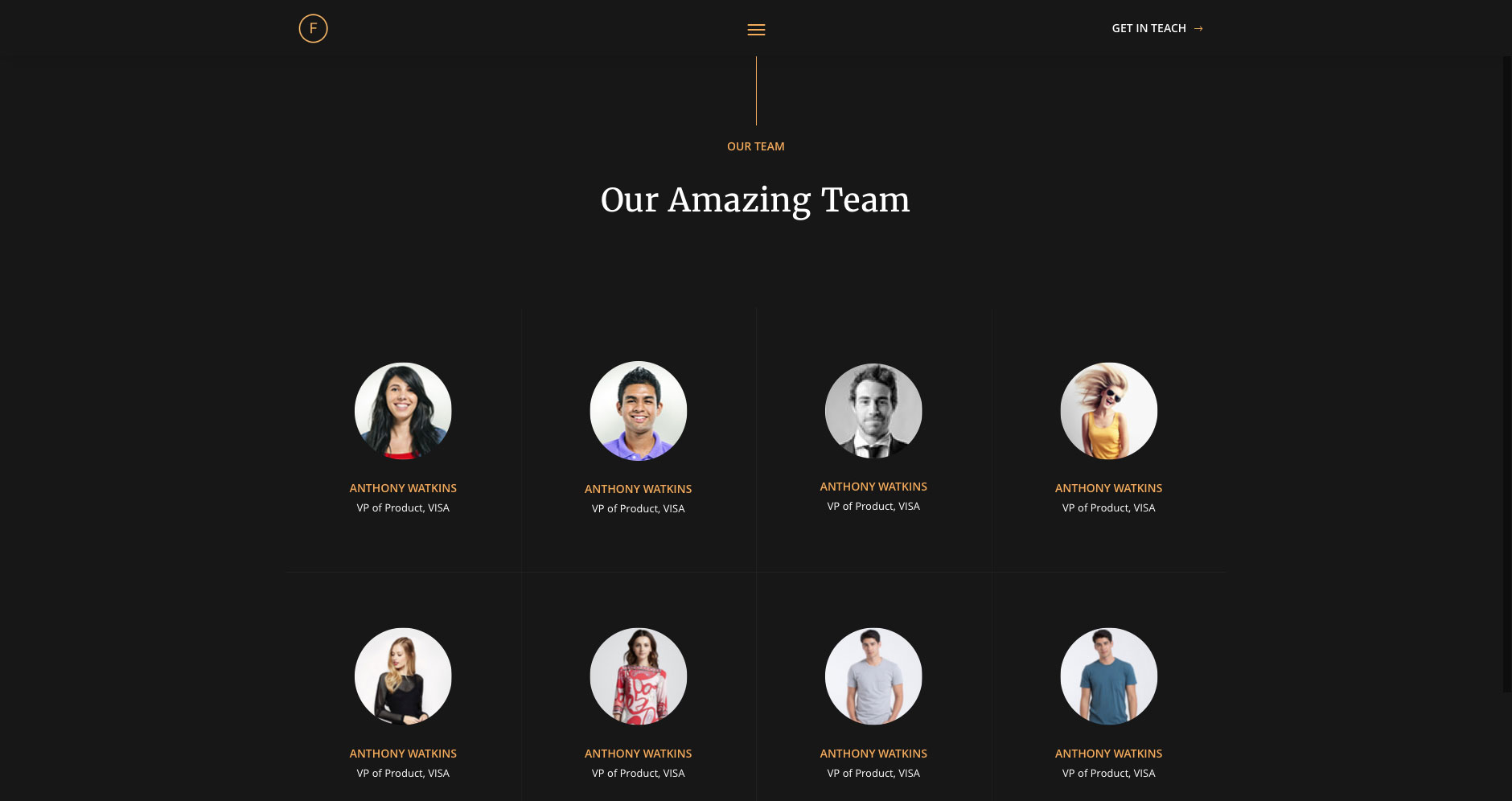 Detail Our Team Html Template Koleksi Nomer 45