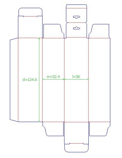 Detail Packaging Box Template Nomer 4
