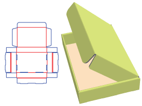 Detail Packaging Box Template Nomer 52