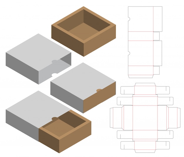 Detail Packaging Box Template Nomer 9